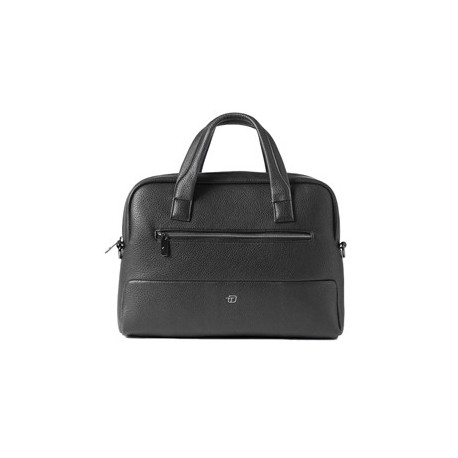 Borsa c/manici slim Gate Trended ecopelle dim.41x30x15cm nero InTempo