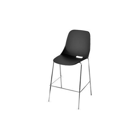Seduta attesa Quick QKS nero senza braccioli