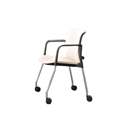 Seduta attesa Nik NIC4R beige con braccioli inclusi
