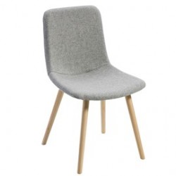 Poltroncina visitatore Tosca TO4L grigio chiaro senza braccioli