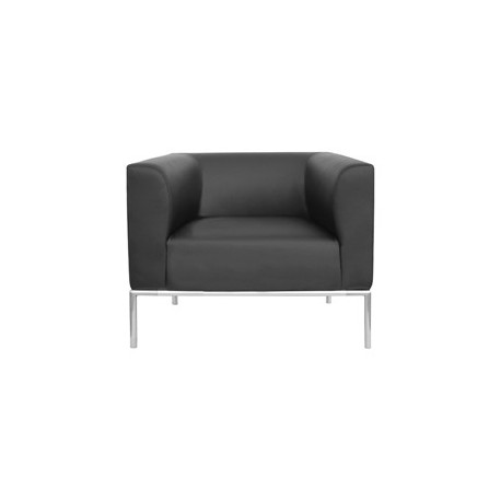 Poltrona Diwa DW1 nero braccioli inclusi