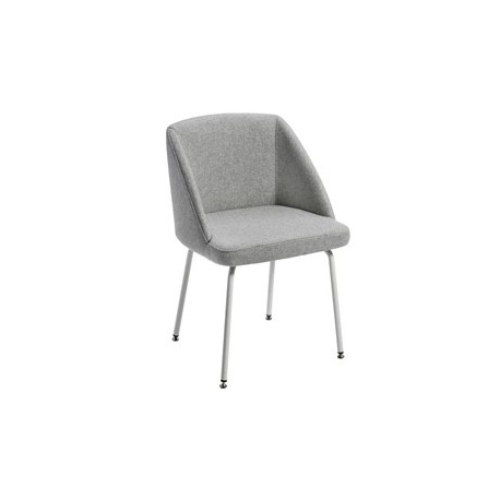 Poltroncina attesa Norma NO4CV grigio chiaro