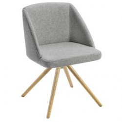 Poltroncina attesa Norma NO4LV grigio chiaro