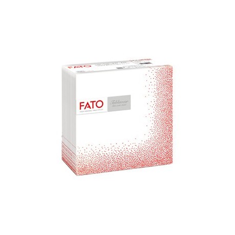 50 tovaglioli 40x40cm Linea tablewear decorati Puntini rosso Fato