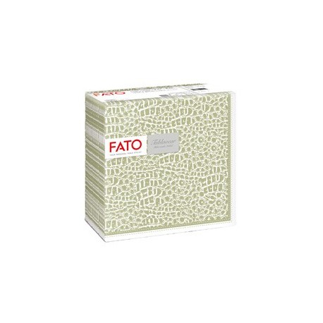50 tovaglioli 40x40cm Linea tablewear decorati Croc Skin salvia Fato