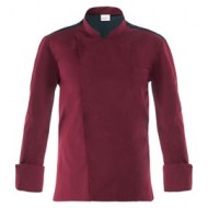 Giacca da cuoco Raul a manica lunga Tg. L bordeaux