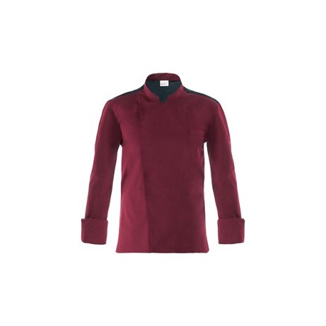 Giacca da cuoco Raul a manica lunga Tg. XL bordeaux