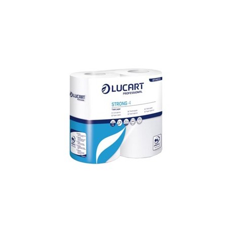 Pacco 4 rotoli Carta Igienica 496 strappi Strong 4 Lucart