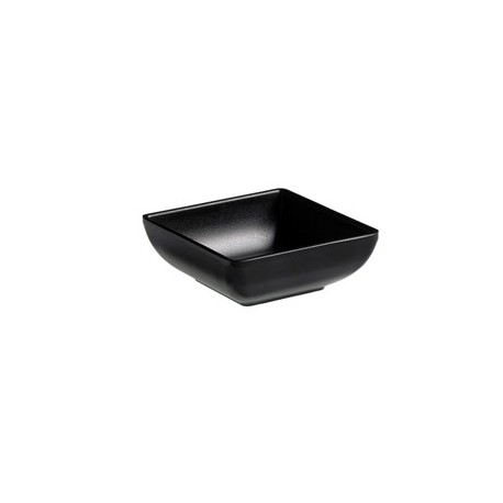 Ciotolina quadrata fingerfood in melamina nera 7,5x7,5x2,7cm Leone