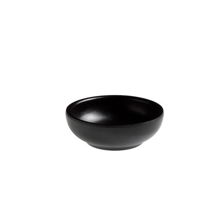 Ciotolina tonda fingerfood in melamina nera Ø7x3,5 cm Leone