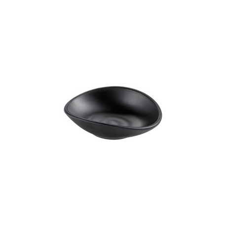 Coppetta nera in melamina 13x11x3,5 cm Leone