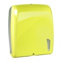 Dispenser carta asciugamani Skin piegati a C e Z 450 fogli giallo fluo
