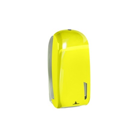 Dispenser carta igienica interfogliata Skin a V e Z 550/450 fogli giallo fluo