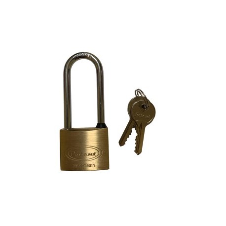 Lucchetto ad arco lungo 40mm acciaio cromato Metalplus