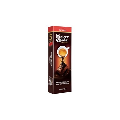 Confezione 5 praline cioccolato/caffE' PocketCoffee Ferrero-prodotto stagionale