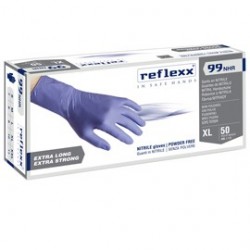 Conf 50 Guanti In Nitrile R99 tg S ultra resist manichetta lunga Reflexx