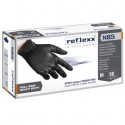 Conf 50 Guanti In Nitrile N85 nero tg M ultra resistenti Reflexx