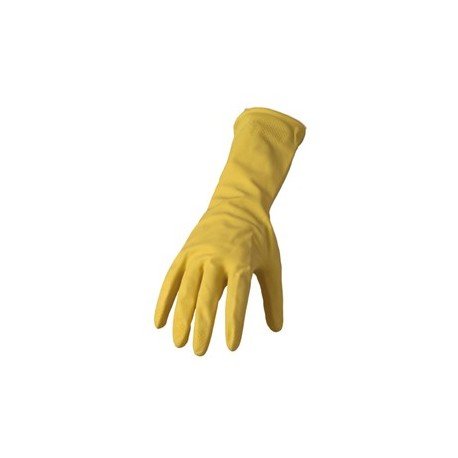 Coppia di guanti in lattice felpato tg. S R90 Giallo Reflexx