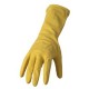 Coppia di guanti in lattice felpato R90 tg. L Giallo Reflexx