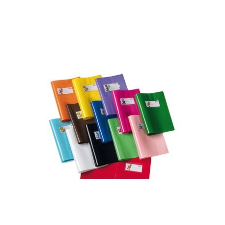 Copriquaderno PVC lucido coprente GreenLine A5 c/alette giallo RiPlast
