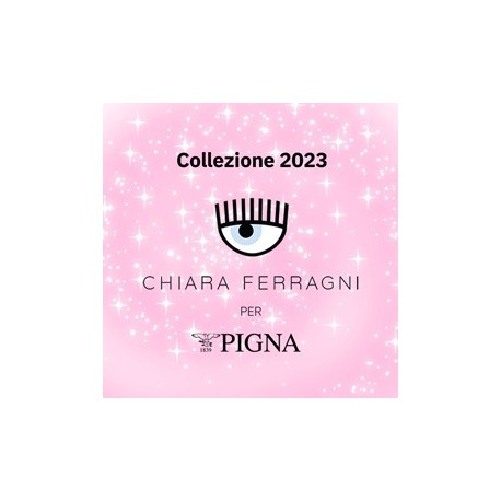 Bustina astuccio strass c/zip 19,5x7,5x5,5cm Chiara Ferragni collezione 2023