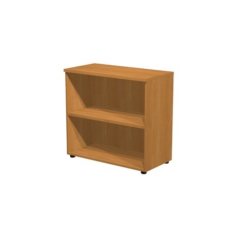 Armadio modulare basso a giorno 90x44cm - H85cm noce chiaro