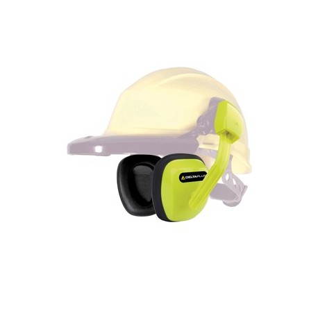 Cuffie antirumore per elmetti giallo fluo Suzuka2 Deltaplus
