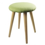 Sgabello KD in legno Ø 30,5 x 43,5h cm verde