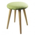 Sgabello KD in legno Ø 30,5 x 43,5h cm verde