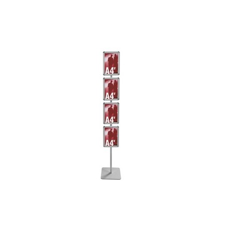 Espositore porta avvisi con 4 cornici a scatto A4 verticale InUno Info Junior