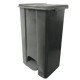 Contenitore mobile a pedale in plastica riciclata Ecoconti 80lt grigio e grigio