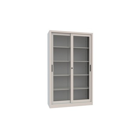 Armadio c/ante scorrevoli a vetrata grigio 1200x450x2000mm Armet