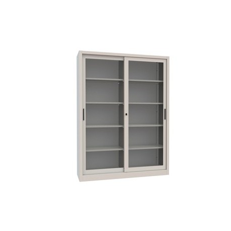 Armadio c/ante scorrevoli a vetrata grigio 1500x450x2000mm Armet