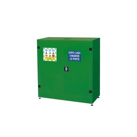 Armadio di sicurezza per fitosanitari e pesticidi 107,5x50x110cm verde