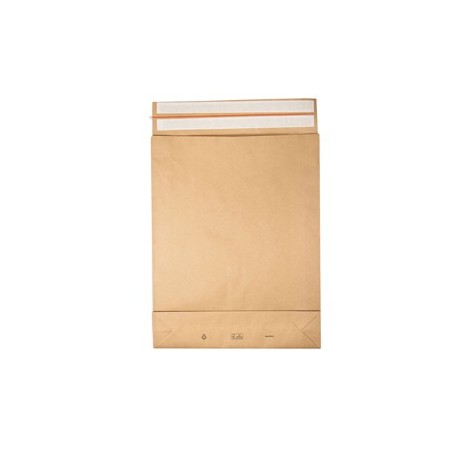100 Sacchetti a fondo quadro E-Green carta kraft avana 45x57x10 +10 cm