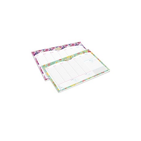 Desk Planner da scrivania 42x29,5cm Nature Flowers Pigna