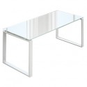 Scrivania direzionale 180X80cm cristallo/alluminio - Swing 7020