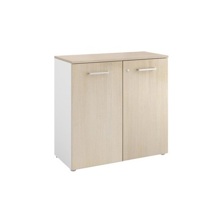 Armadio modulare con ante 90x41,6cm - H86,9cm Top rovere - Filing