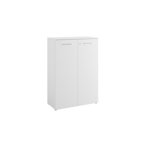 Armadio modulare con ante 90x41,6cm - H128,5cm Top bianco - Filing