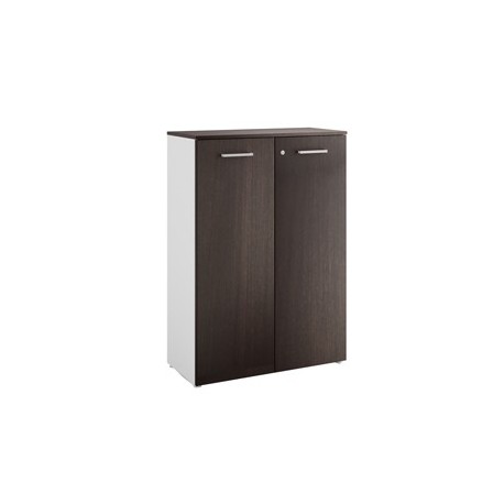 Armadio modulare con ante 90x41,6cm - H128,5cm Top wengE' - Filing