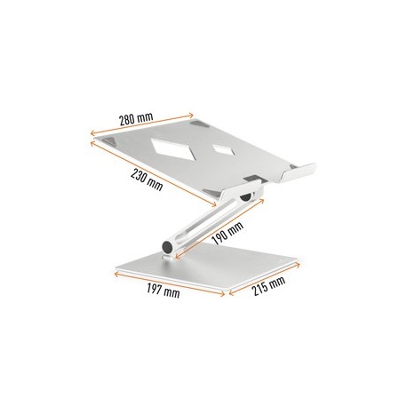 Supporto alza notebook Rise da 10'' a 17'' Durable
