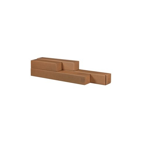 10 Scatole a tubo Square Box 10,5x10,5x63cm chiusura a nastro