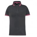 Polo donna WayLady grigio-fucsia Taglia S U-power