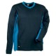 Maglietta a maniche lunghe Madeira Tg. M blu navy/nero Cofra