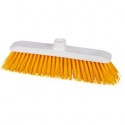 Scopa HACCP con setole rigide colore giallo