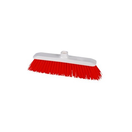 Scopa HACCP con setole rigide colore rosso