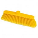 Scopa piatta professionale Anita setole piumate colore giallo
