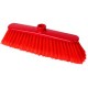 Scopa piatta professionale Anita setole piumate colore rosso
