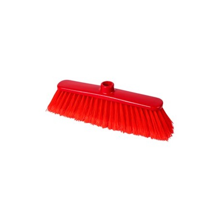 Scopa piatta professionale Anita setole piumate colore rosso