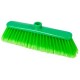 Scopa piatta professionale Anita setole piumate colore verde